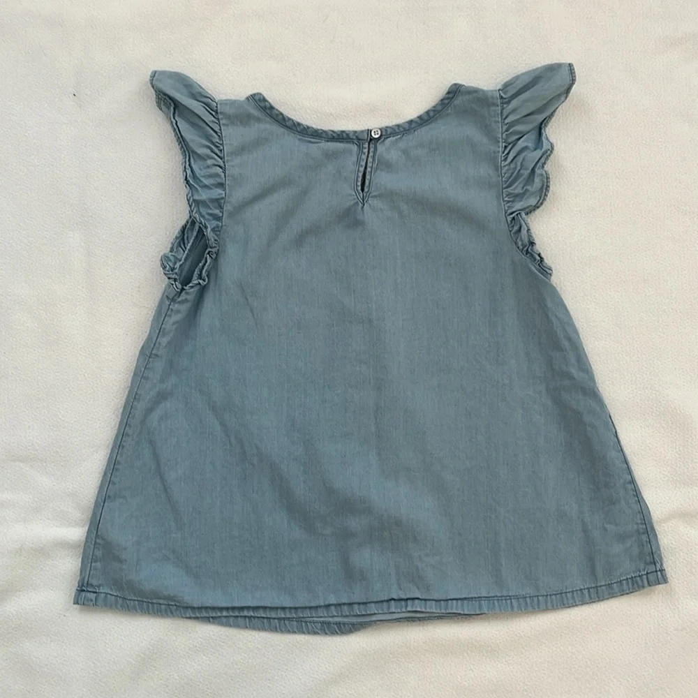 GAP kids Sleeveless Chambray Top Girls XL